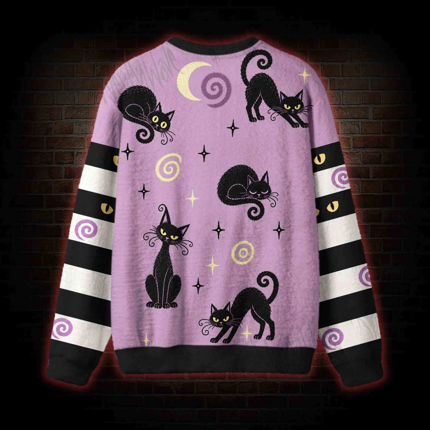 Spooky Cat Ugly Sweatshirts