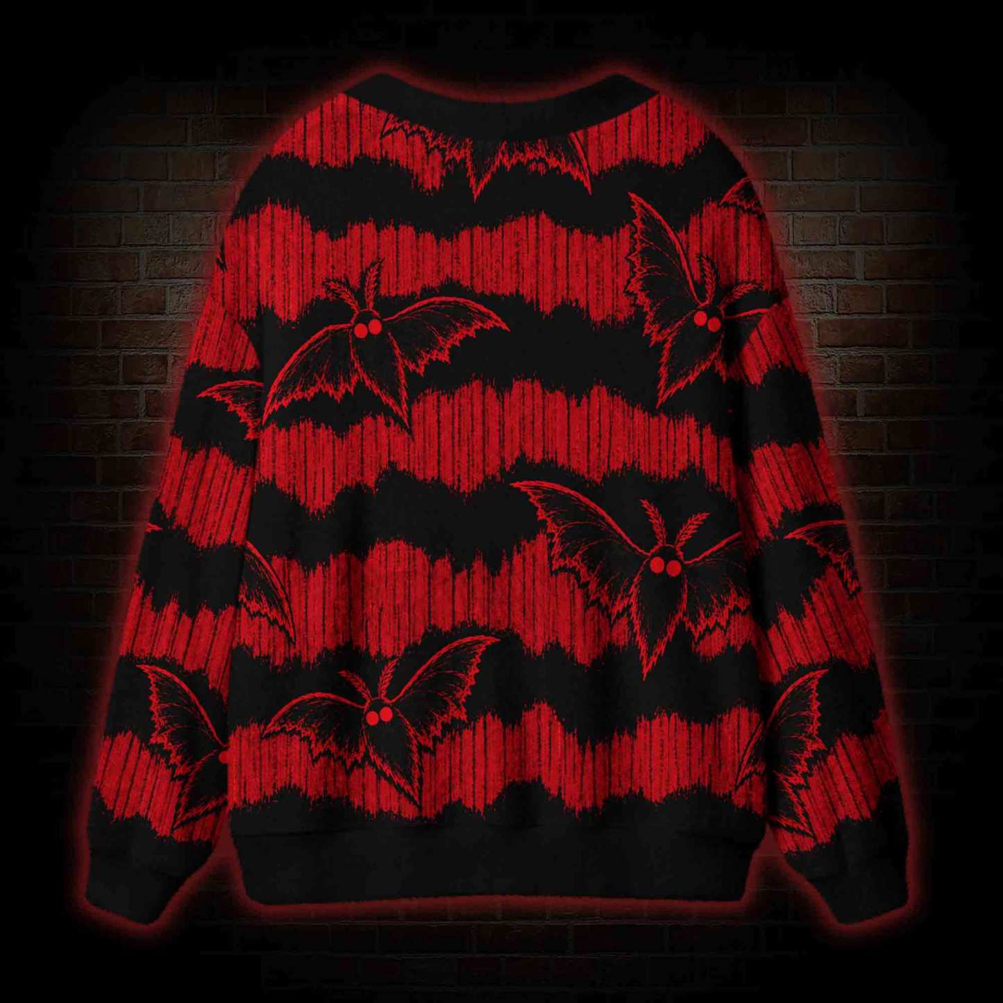 Horror Moth Cardigan Sweater