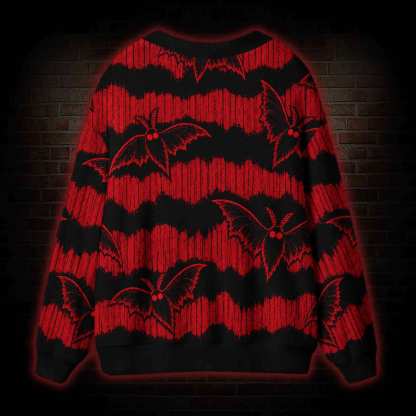 Horror Moth Cardigan Sweater
