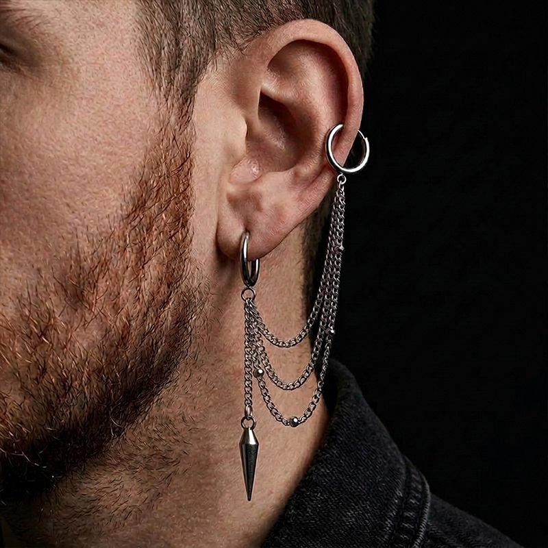 Chainfall Spikes Earrings