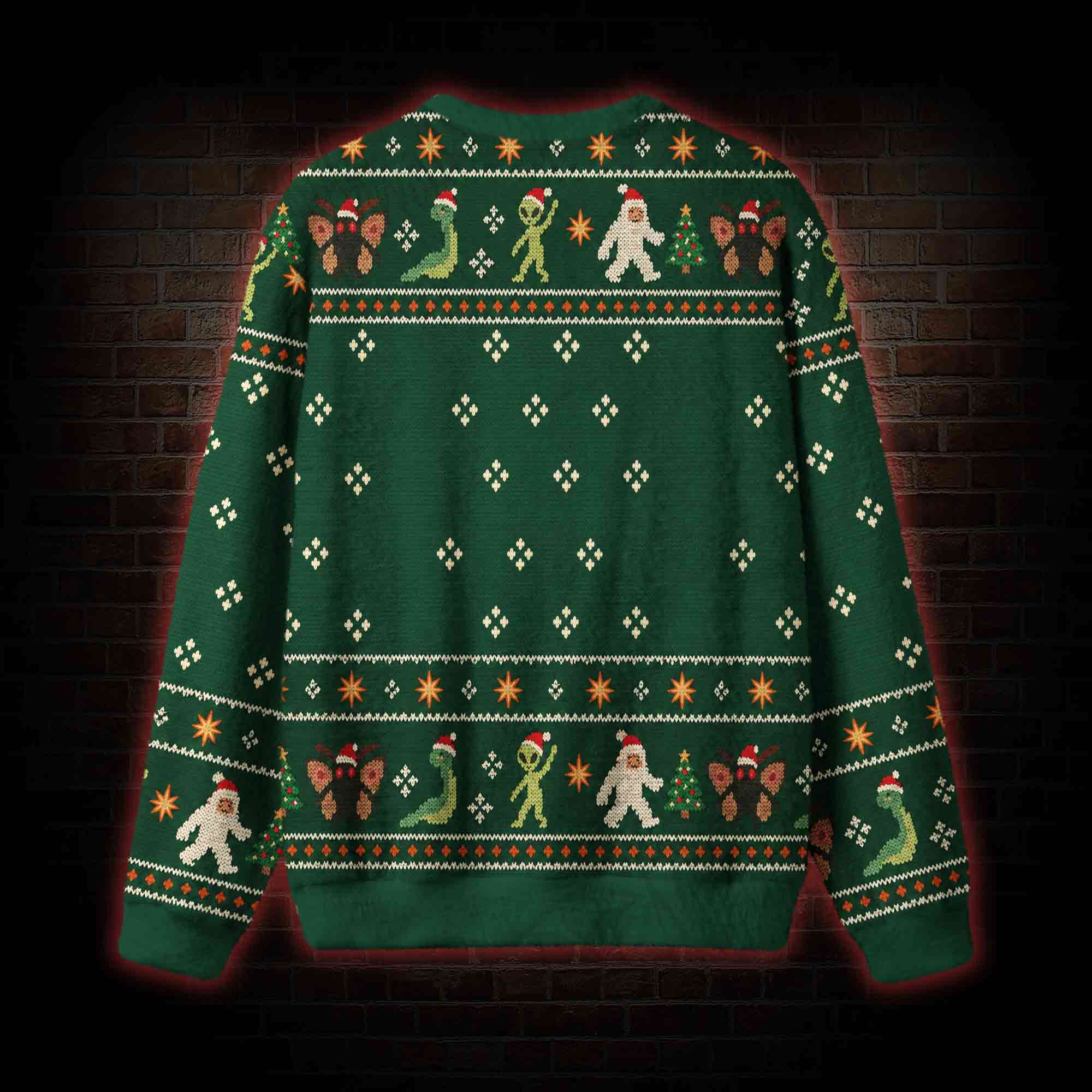 Cryptid Christmas Party Ugly Sweatshirts