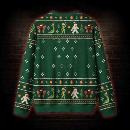 Cryptid Christmas Party Ugly Sweatshirts
