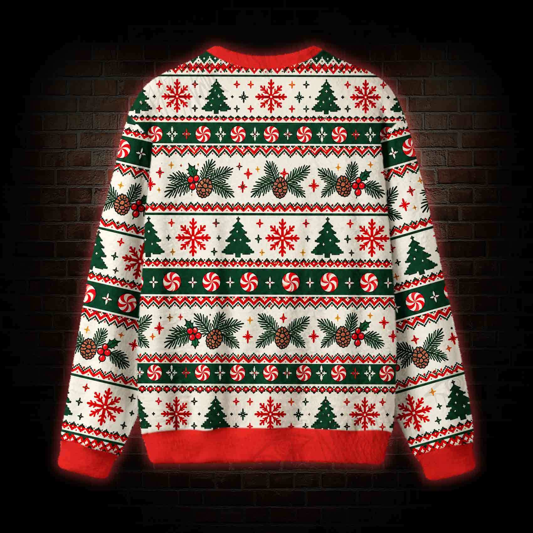 Overstimulated But Still Festive Ugly Sweatshirts