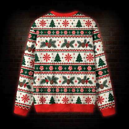 Overstimulated But Still Festive Ugly Sweatshirts