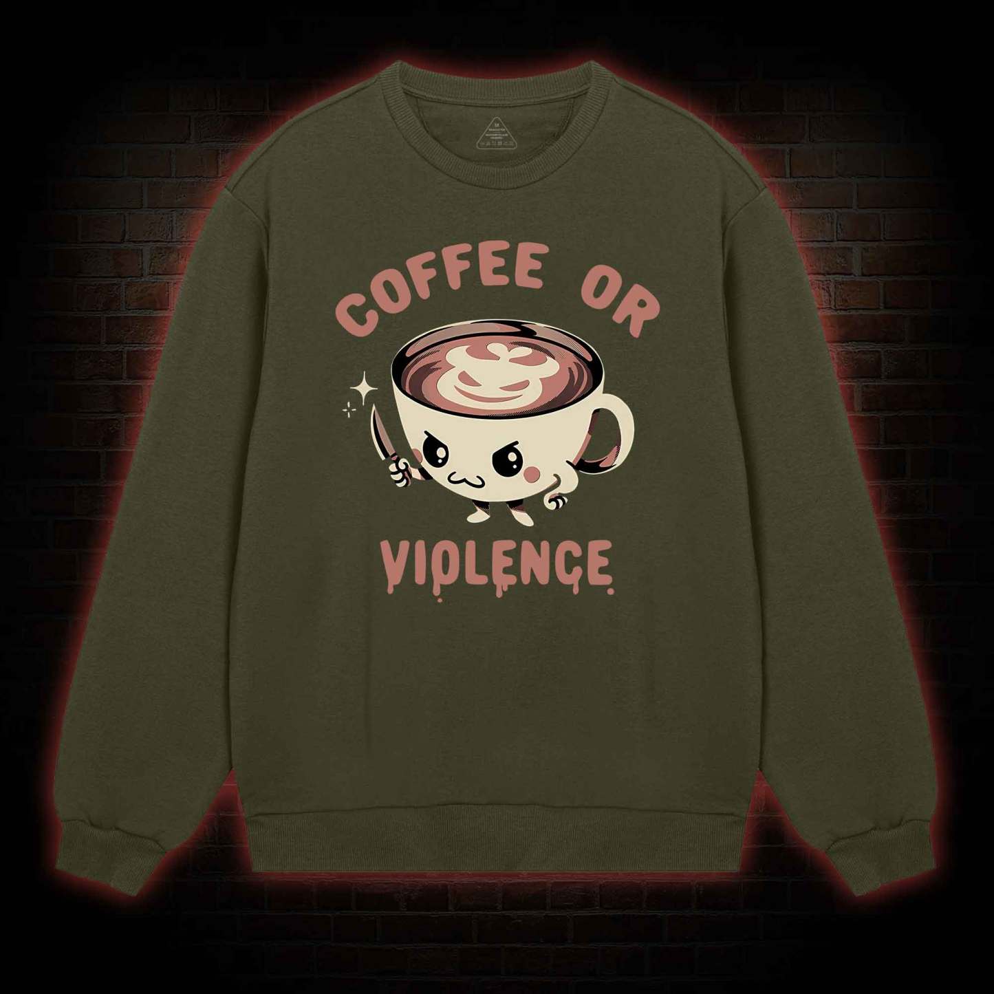 Coffee Or Violence Sweatshirt