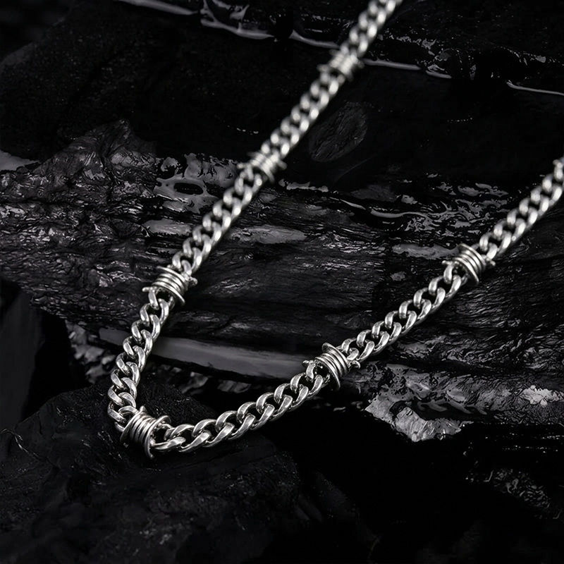 Barbed Wire Chain Necklace