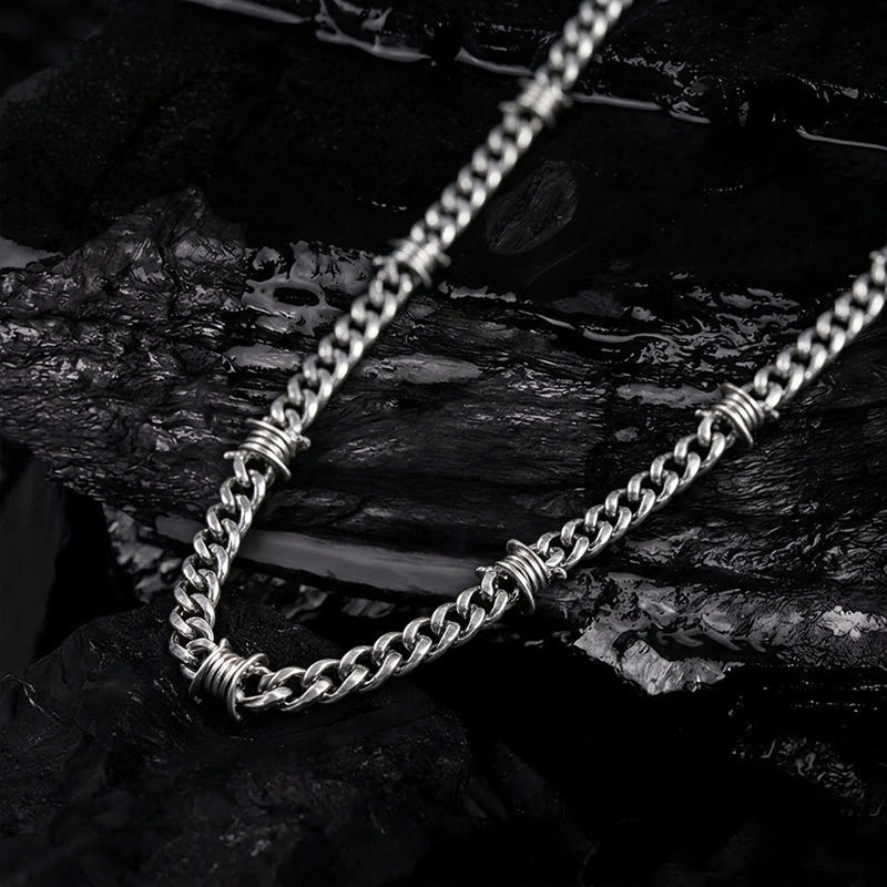Barbed Wire Chain Necklace