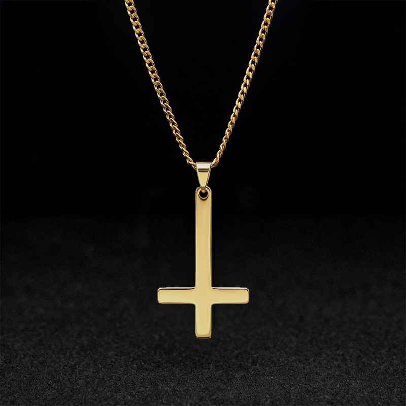 Inverted Cross Necklace