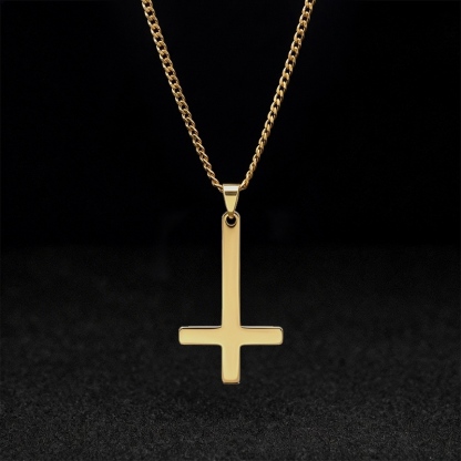 Inverted Cross Necklace