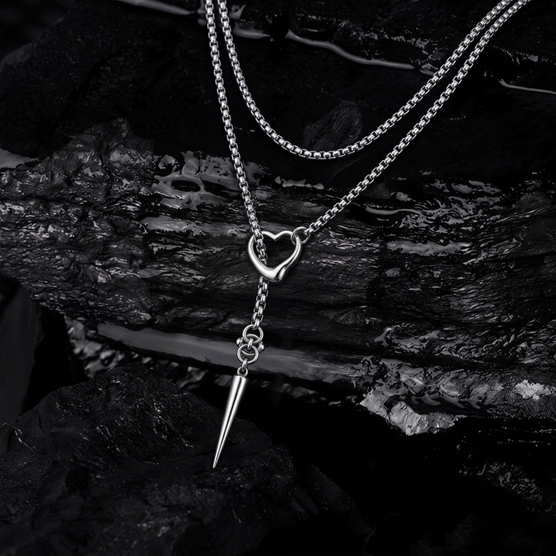 Heart Nail Necklace
