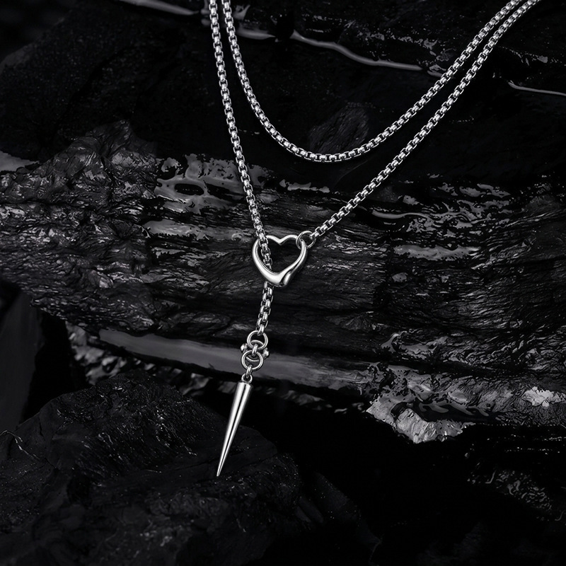 Heart Nail Necklace