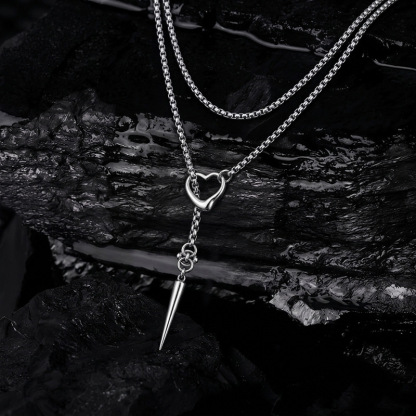 Heart Nail Necklace