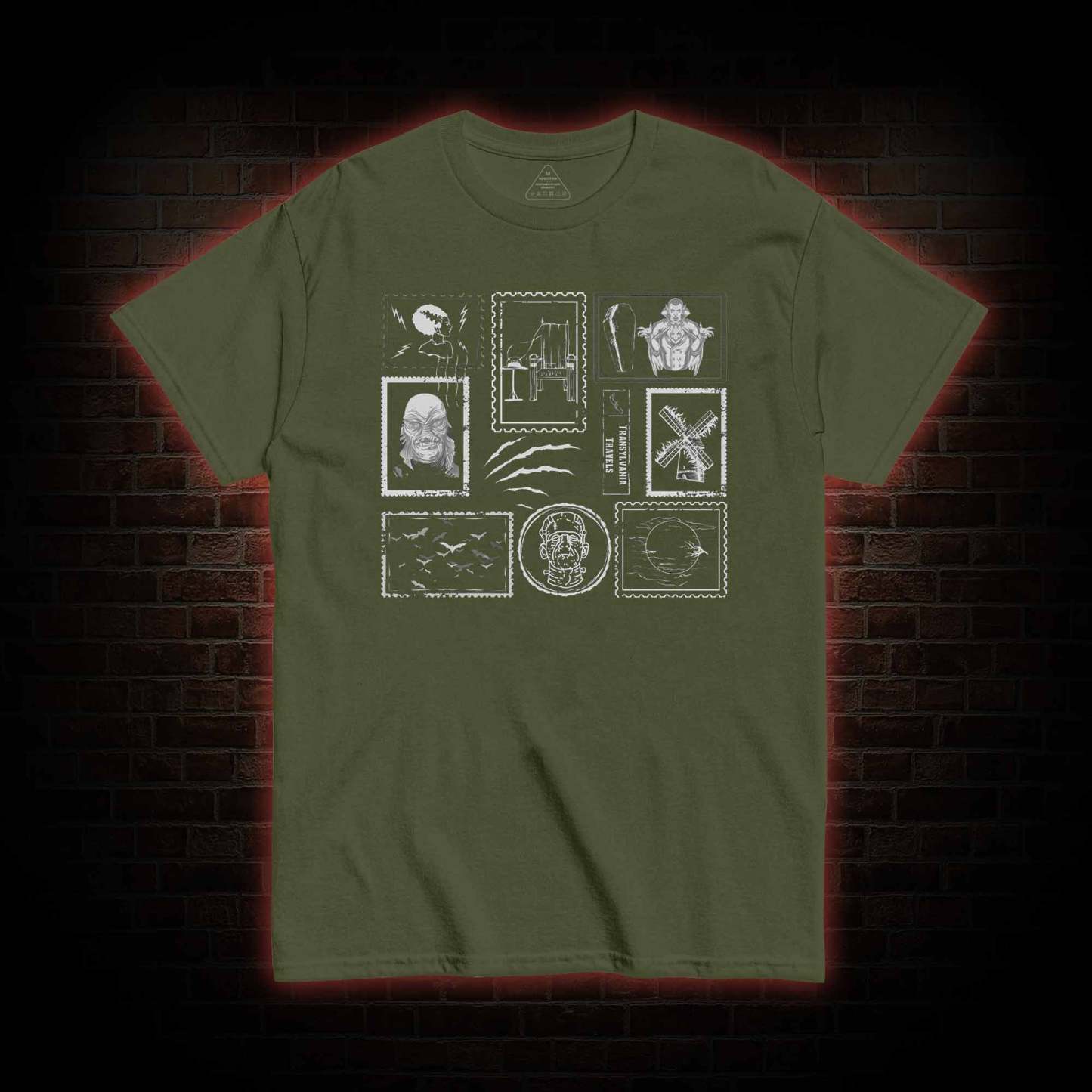 Monsters Postage Stamp T-Shirt 