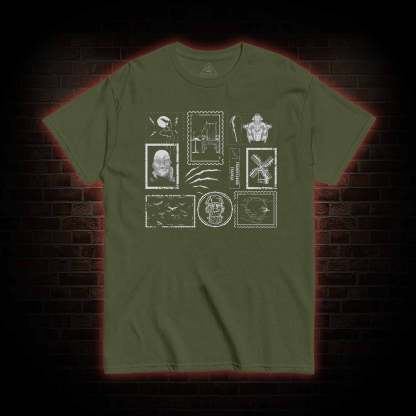 Monsters Postage Stamp T-Shirt 