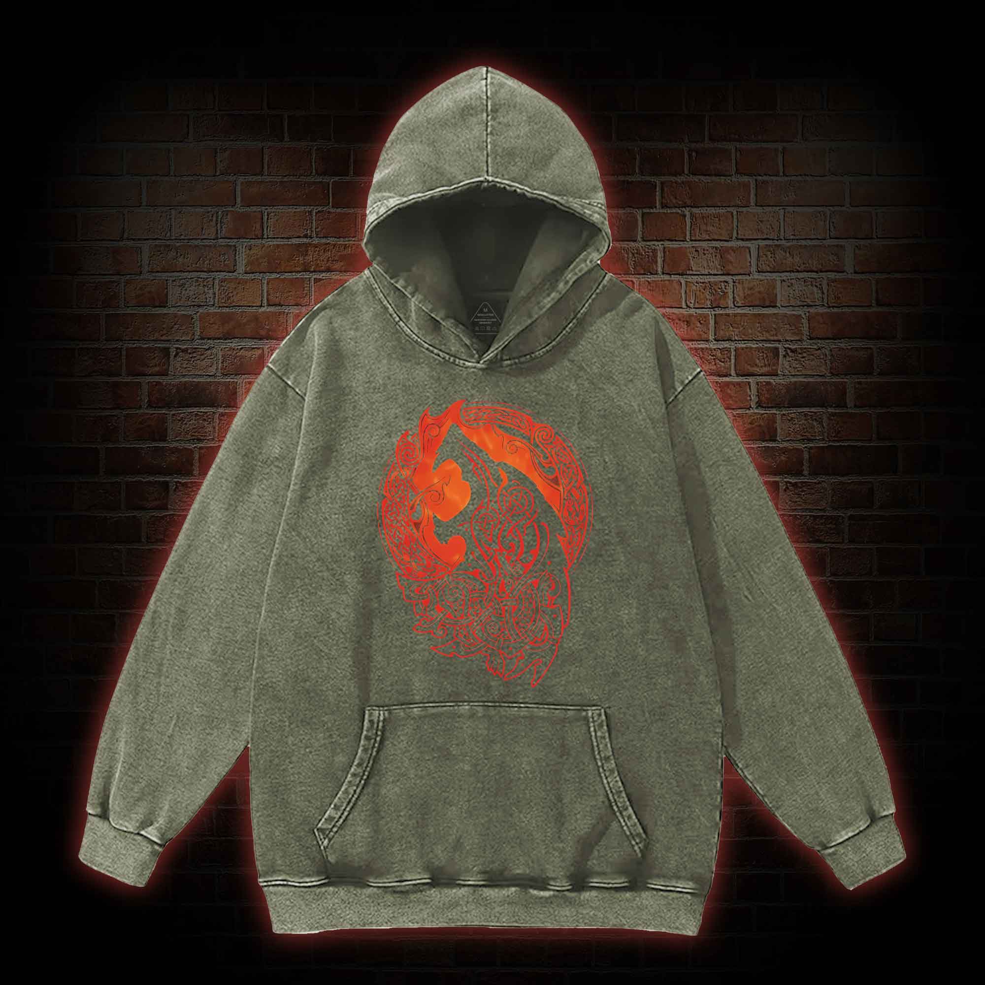 Fenrir Washed Hoodie