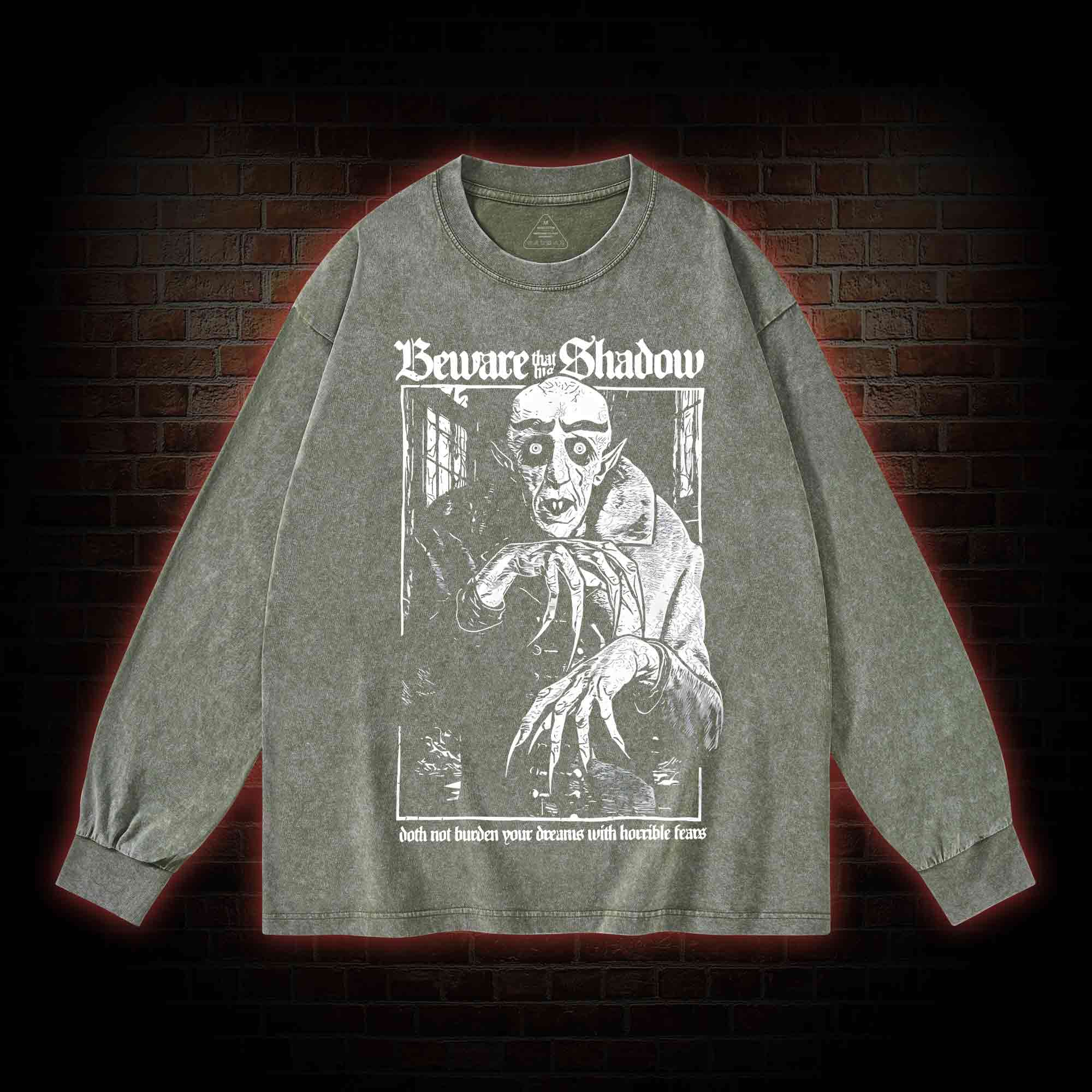 Nosferatu Washed Long-Sleeve T-shirt