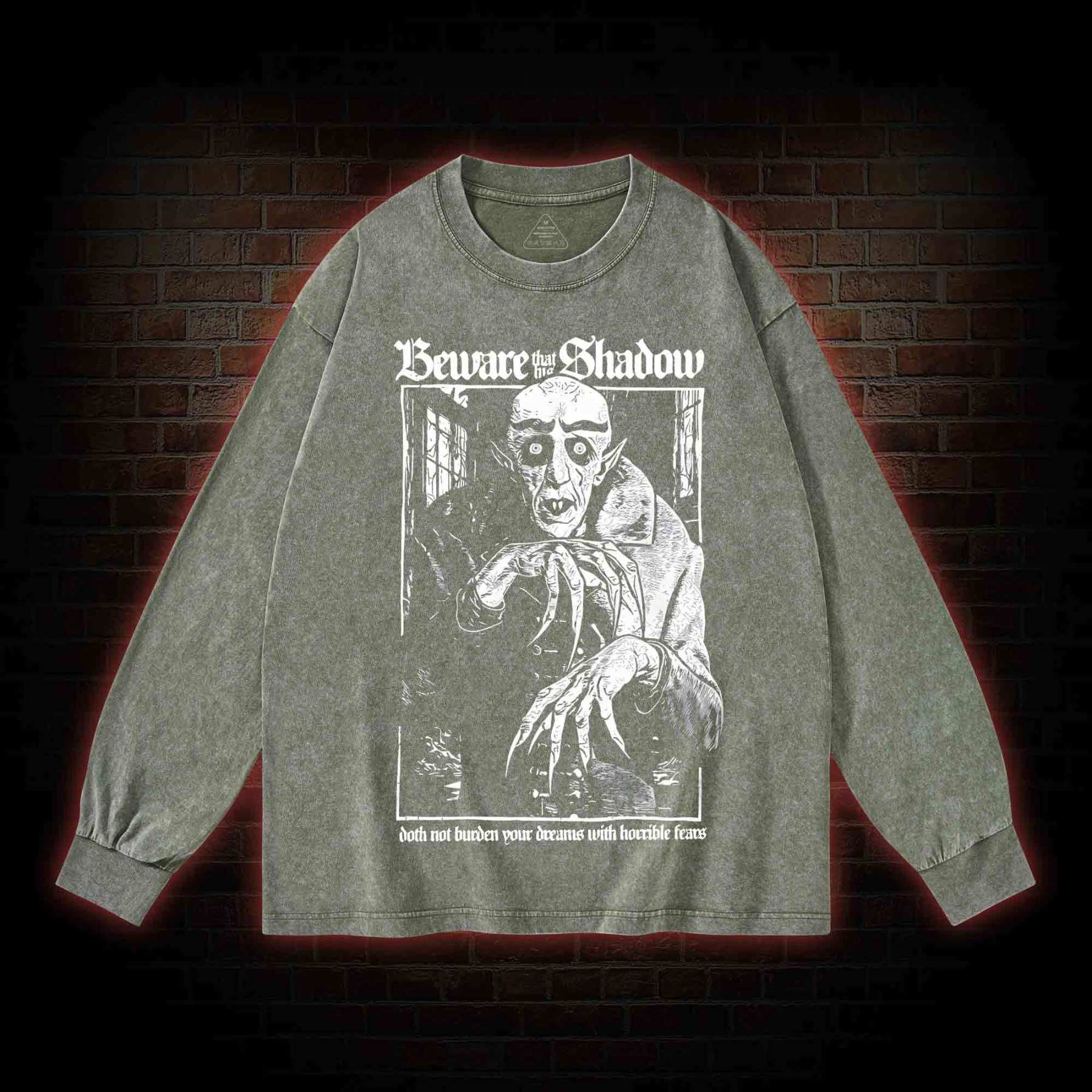 Nosferatu Washed Long-Sleeve T-shirt