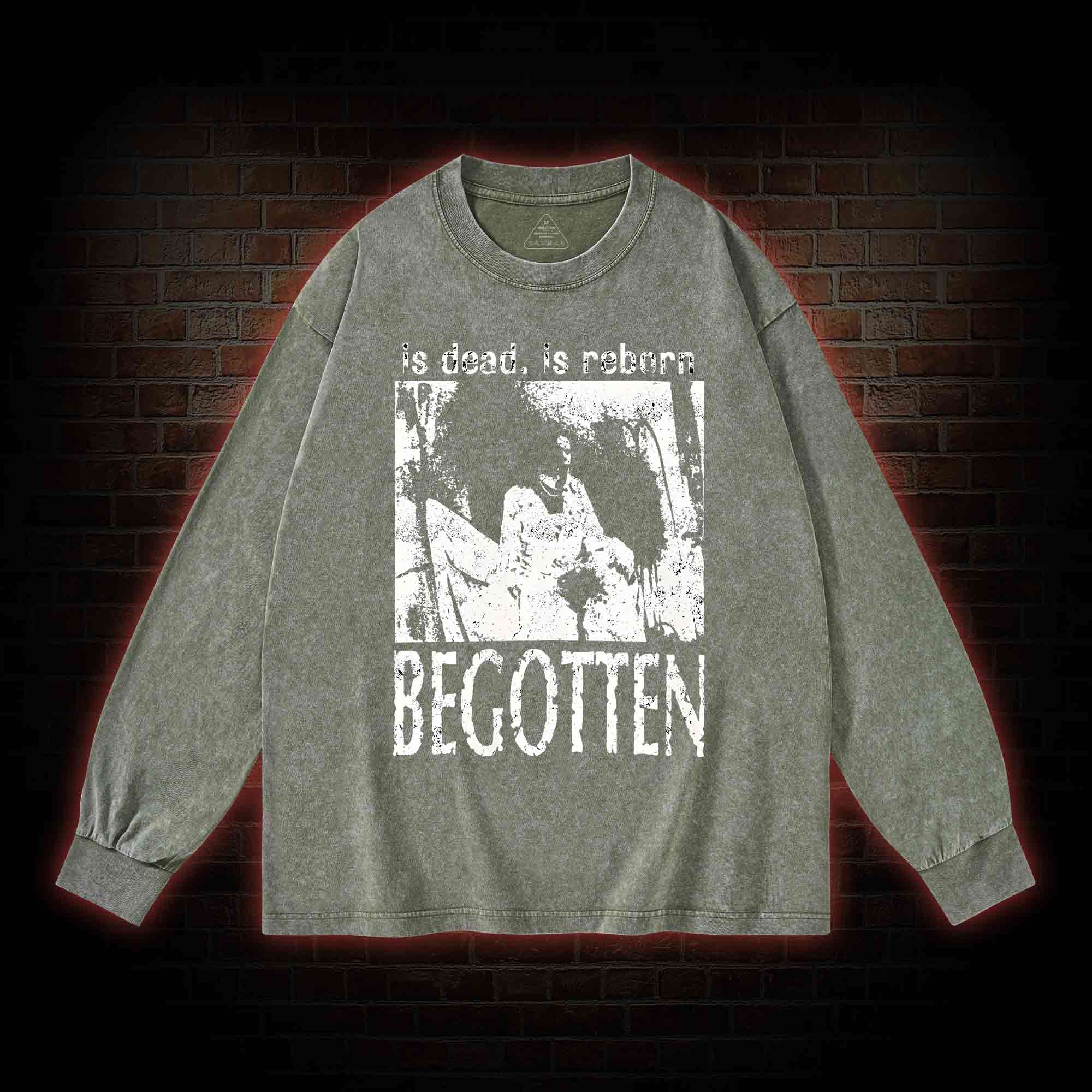 Begotten Is Dead Reborn Washed Long-Sleeve T-shirt