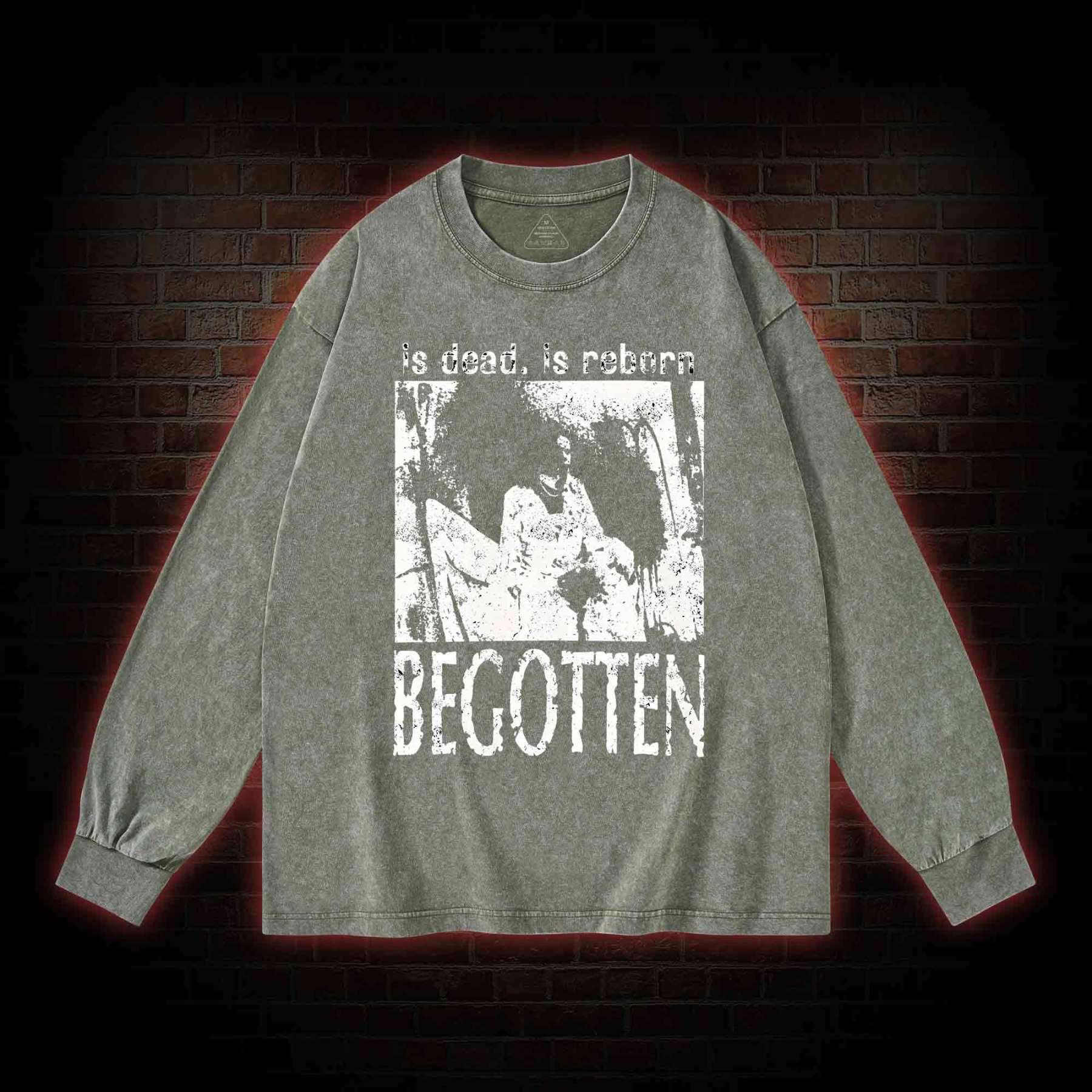 Begotten Is Dead Reborn Washed Long-Sleeve T-shirt