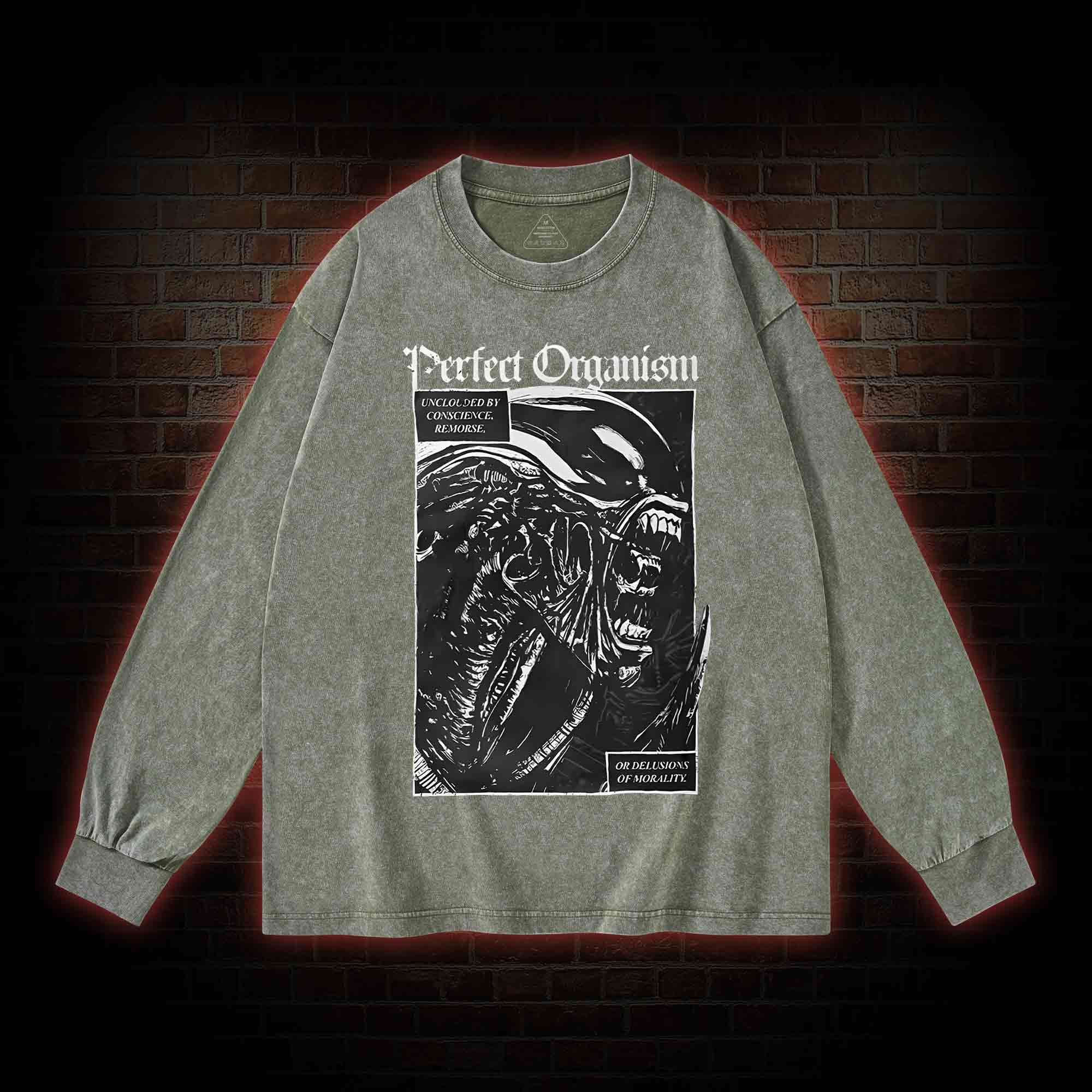 Alien Perfect Organism Washed Long-Sleeve T-shirt