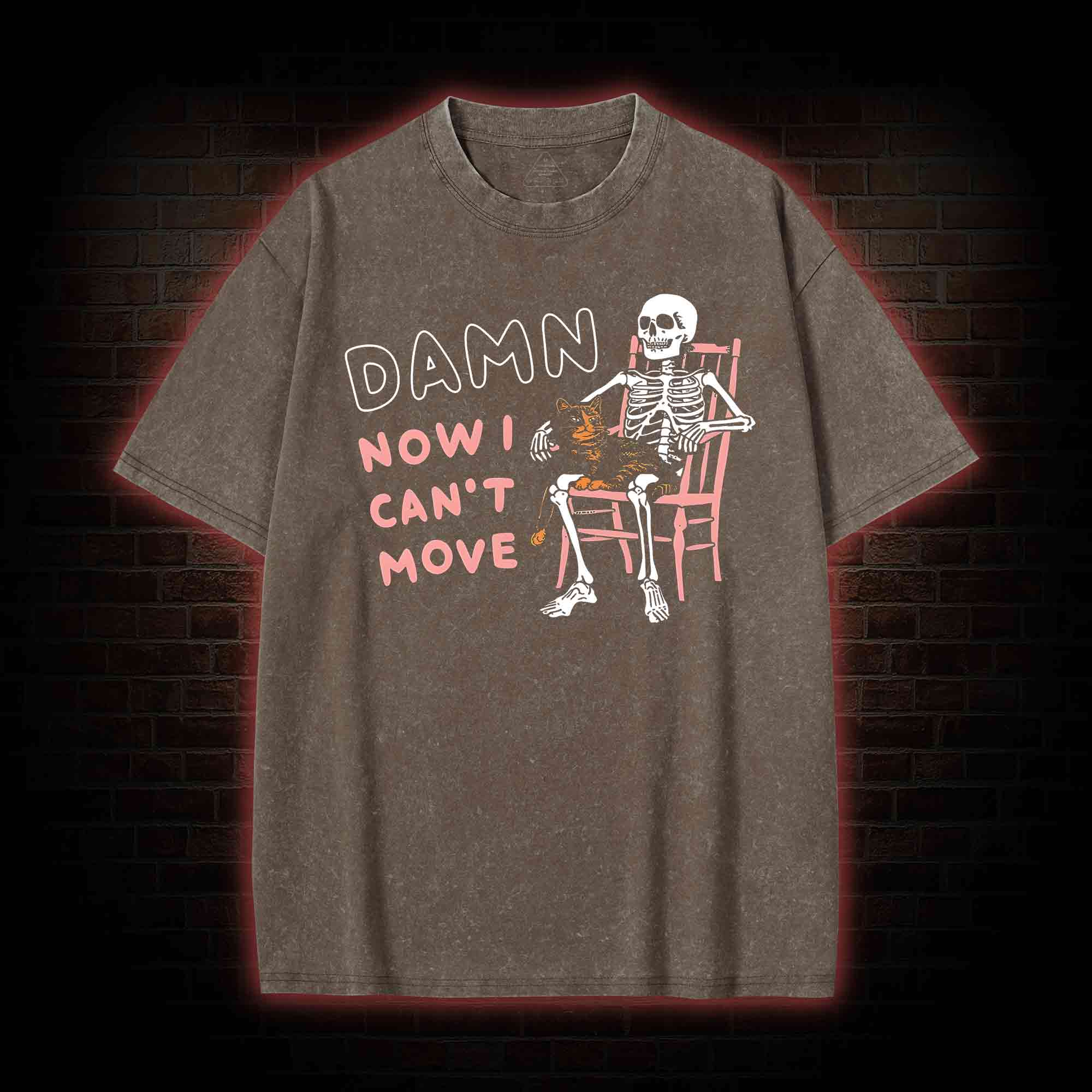 Damn Now I Can't Move Washed T-shirt
