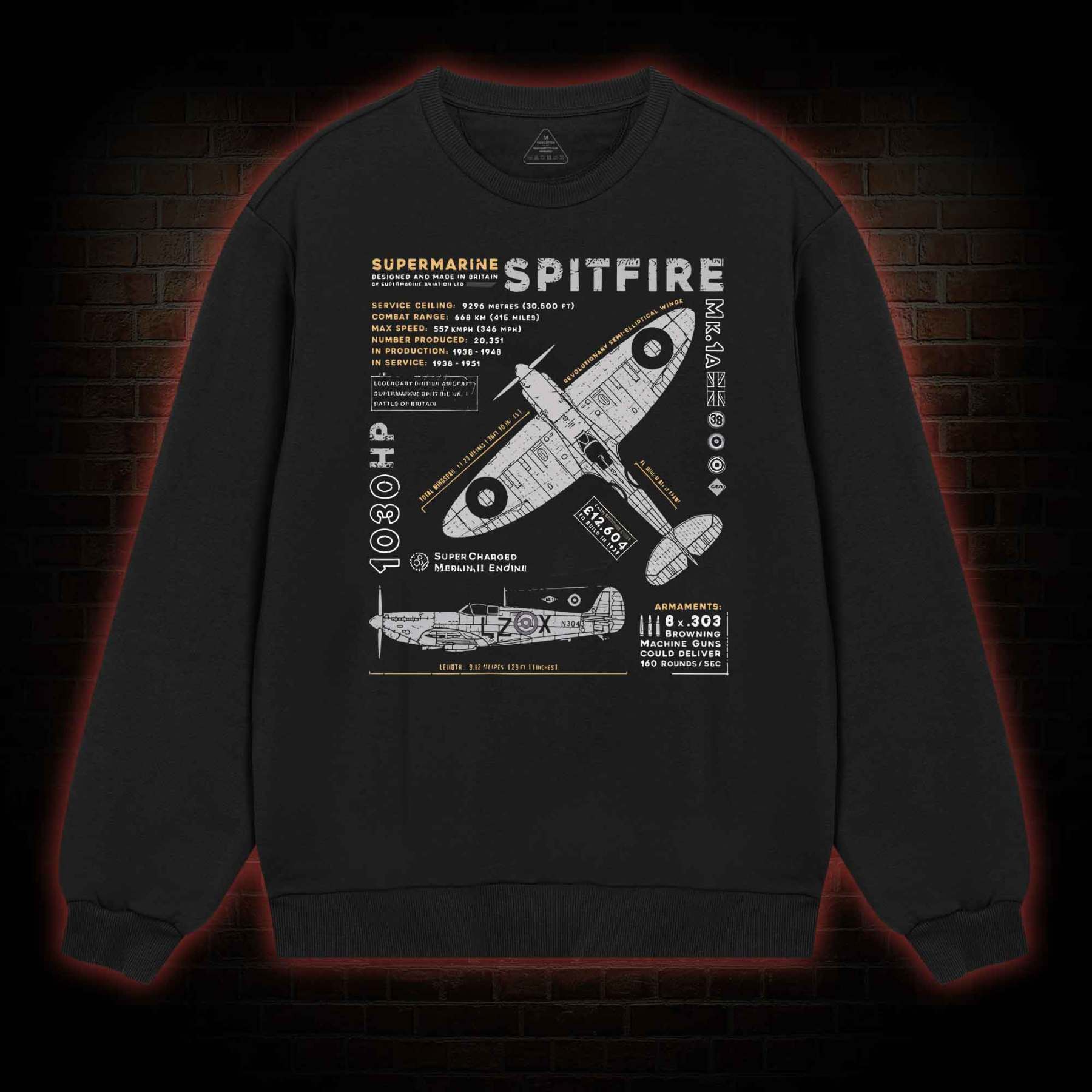 Royal Air Force Marlin Figher Sweatshirt with Dark Style