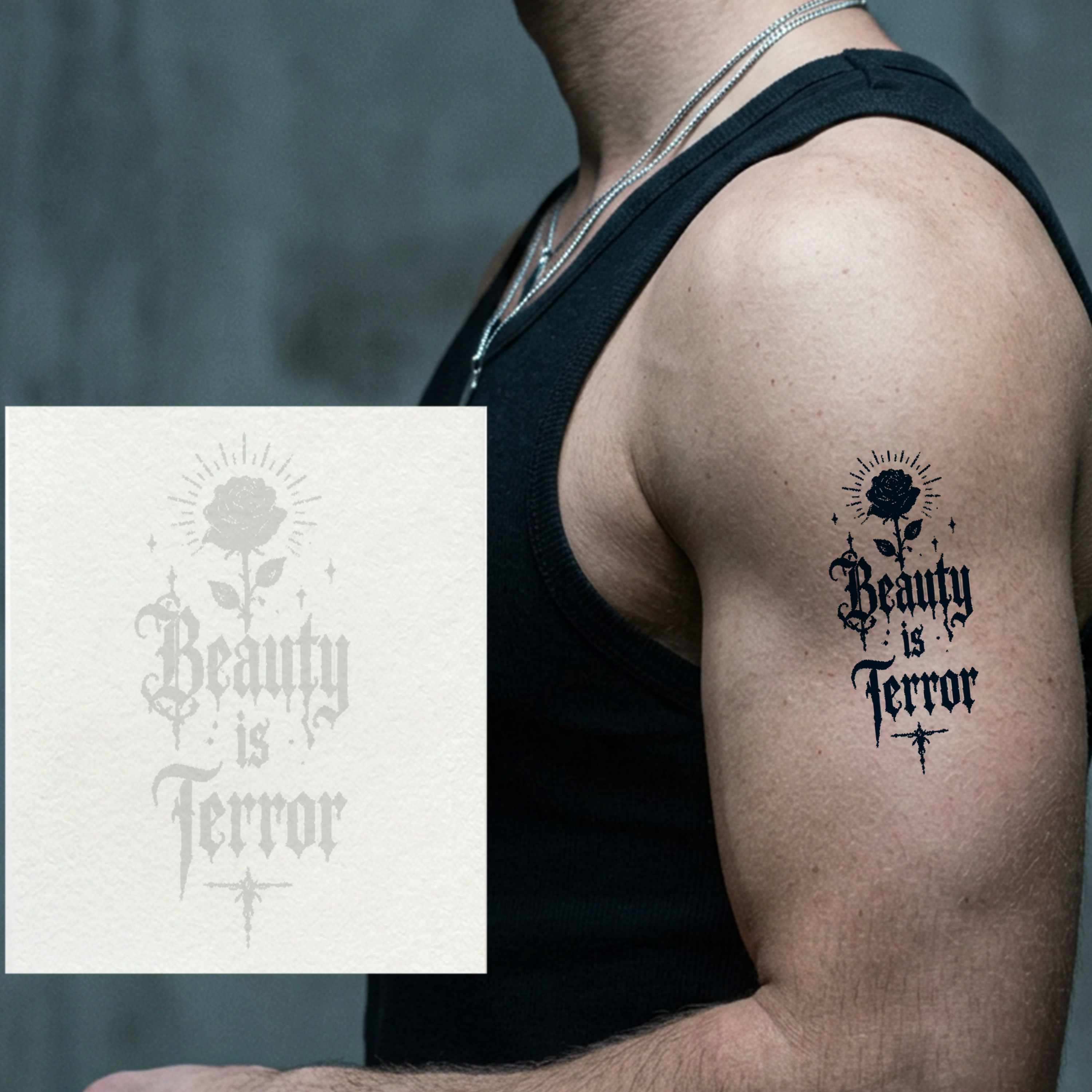 Beauty Terror Temporary Tattoo