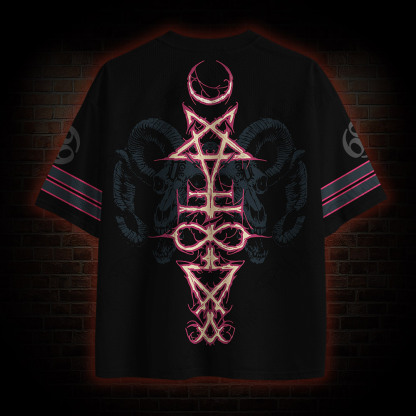 Baphomet Goat 666 Mesh Jersey