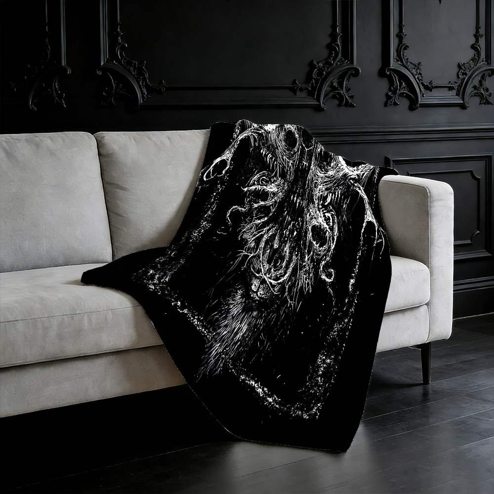 Shadow of The Demon Flannel Blanket