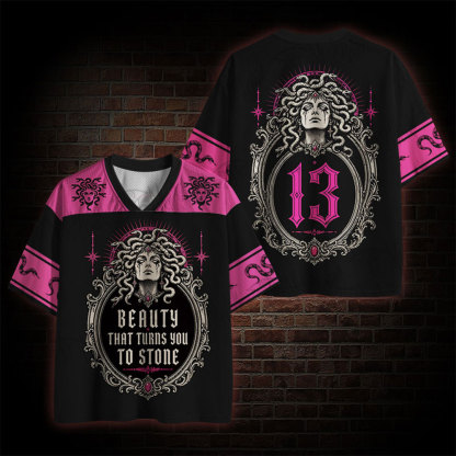 Beauty That Turns You to Stone Mesh Jersey