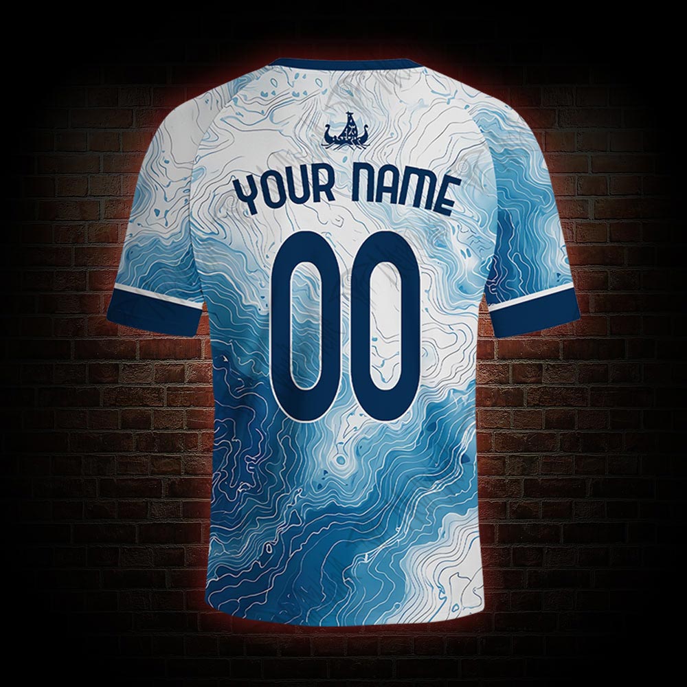 Personalized Norway Coastline Football Jersey