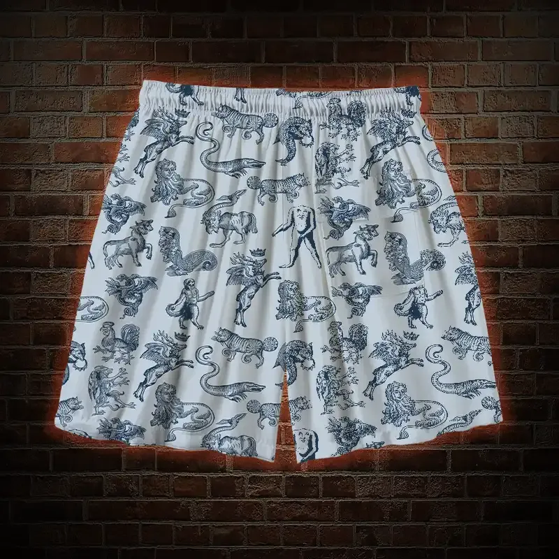 Medieval Monster Mens Swim Trunks