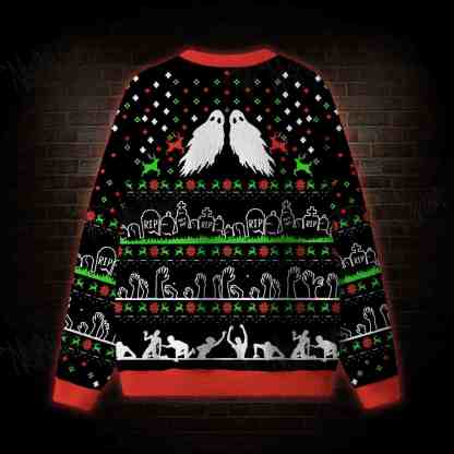 Ghosts Rise for Christmas Ugly Sweatshirts