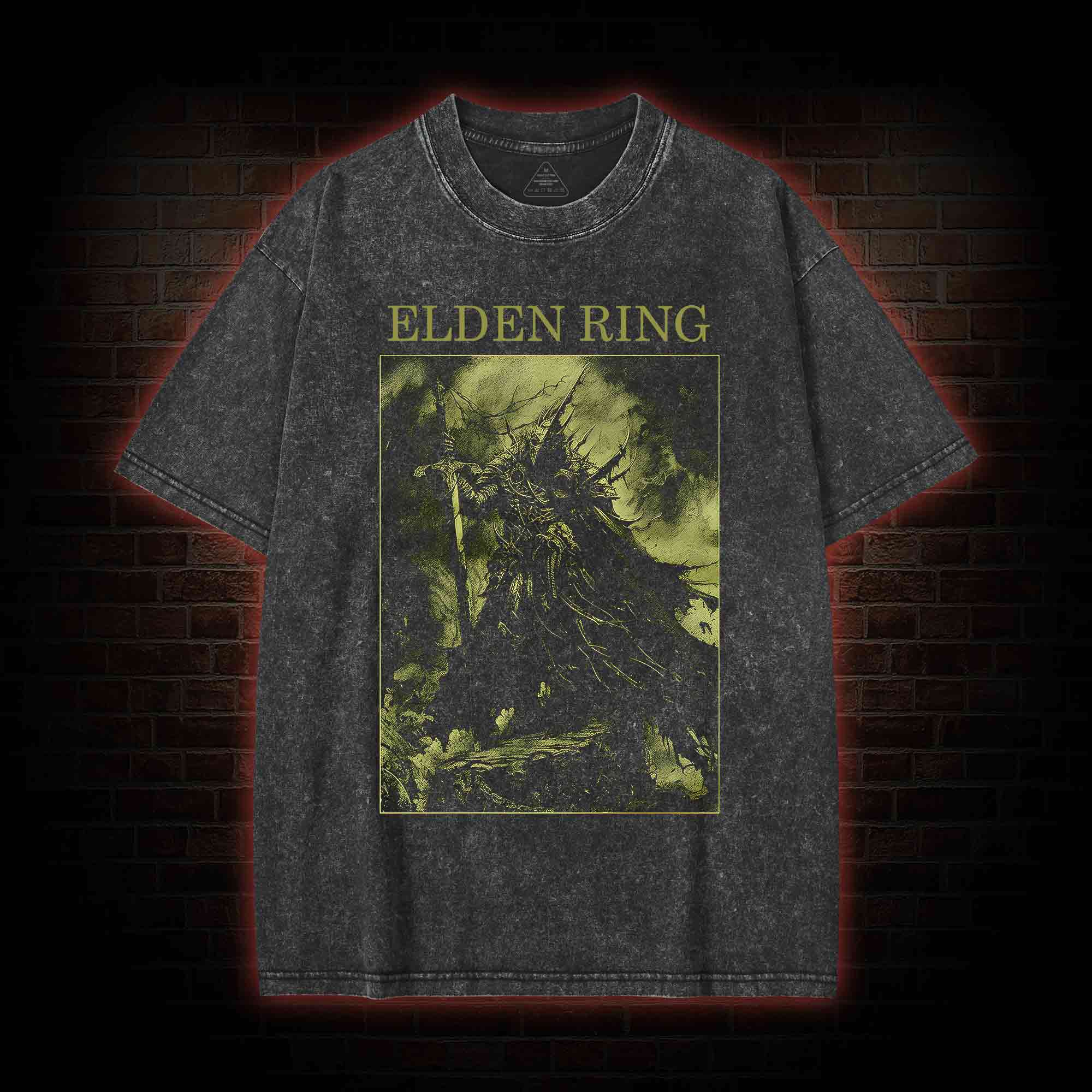 Vintage Style Knight Washed T-Shirt