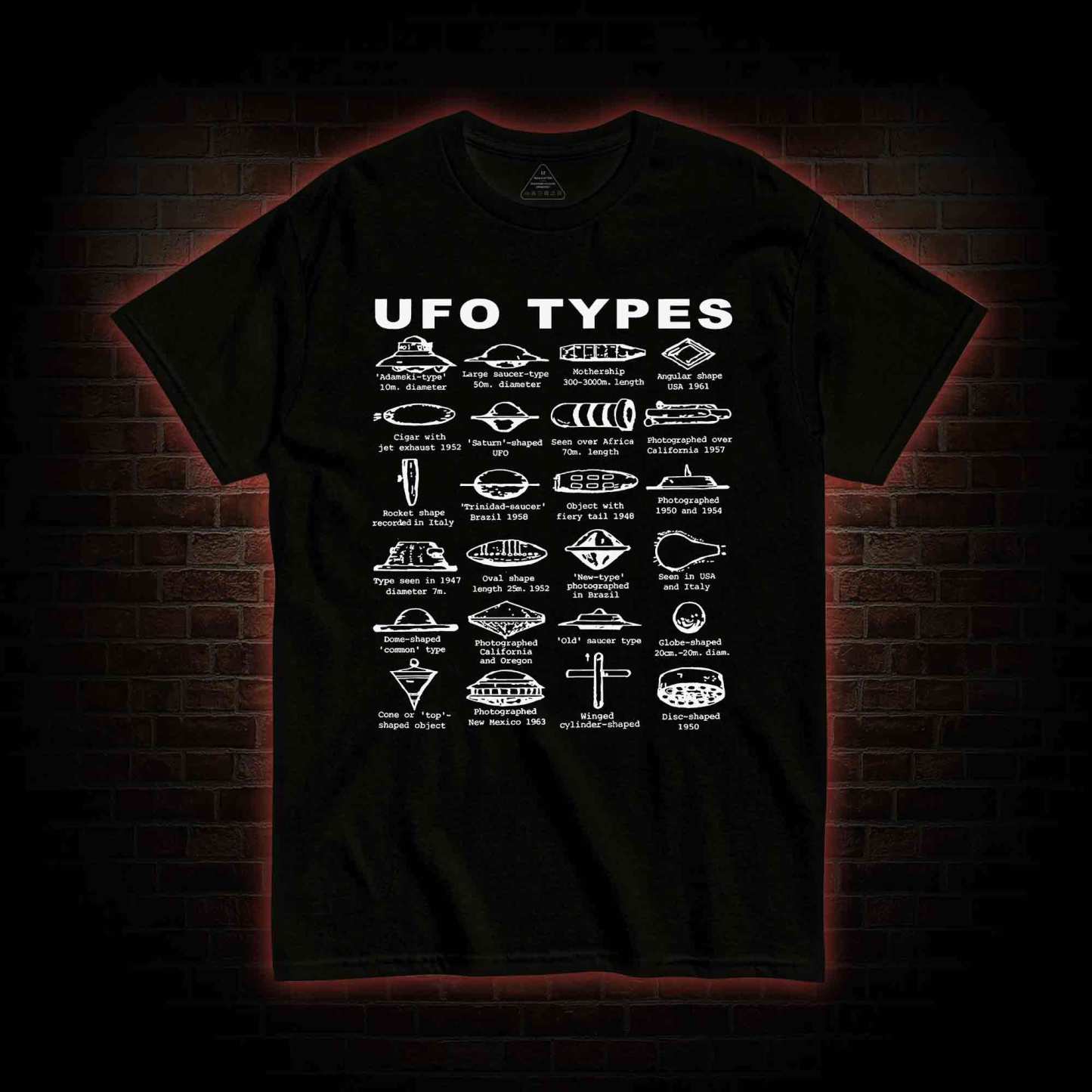 UFO Types T-shirt