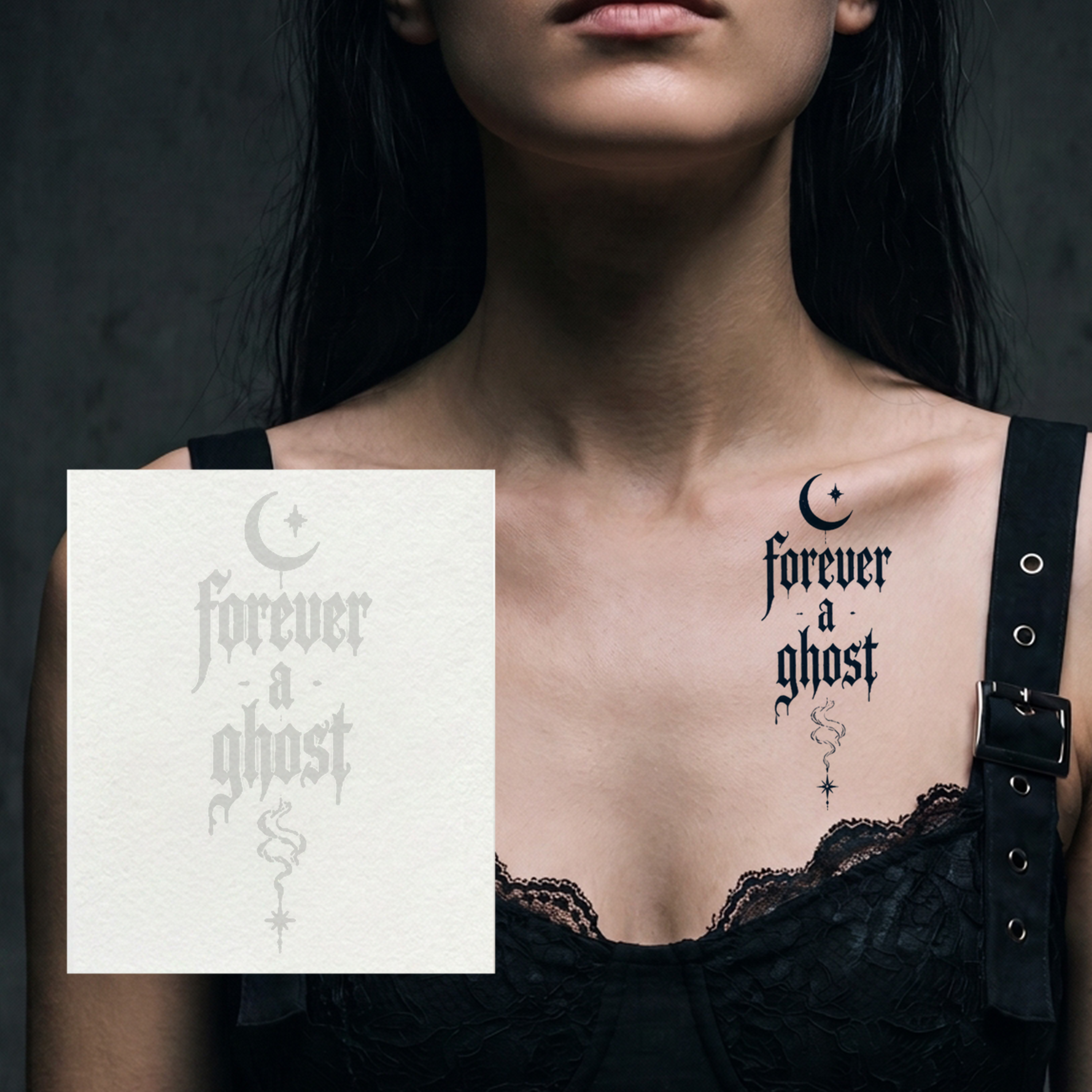 Forever a Ghost Temporary Tattoo