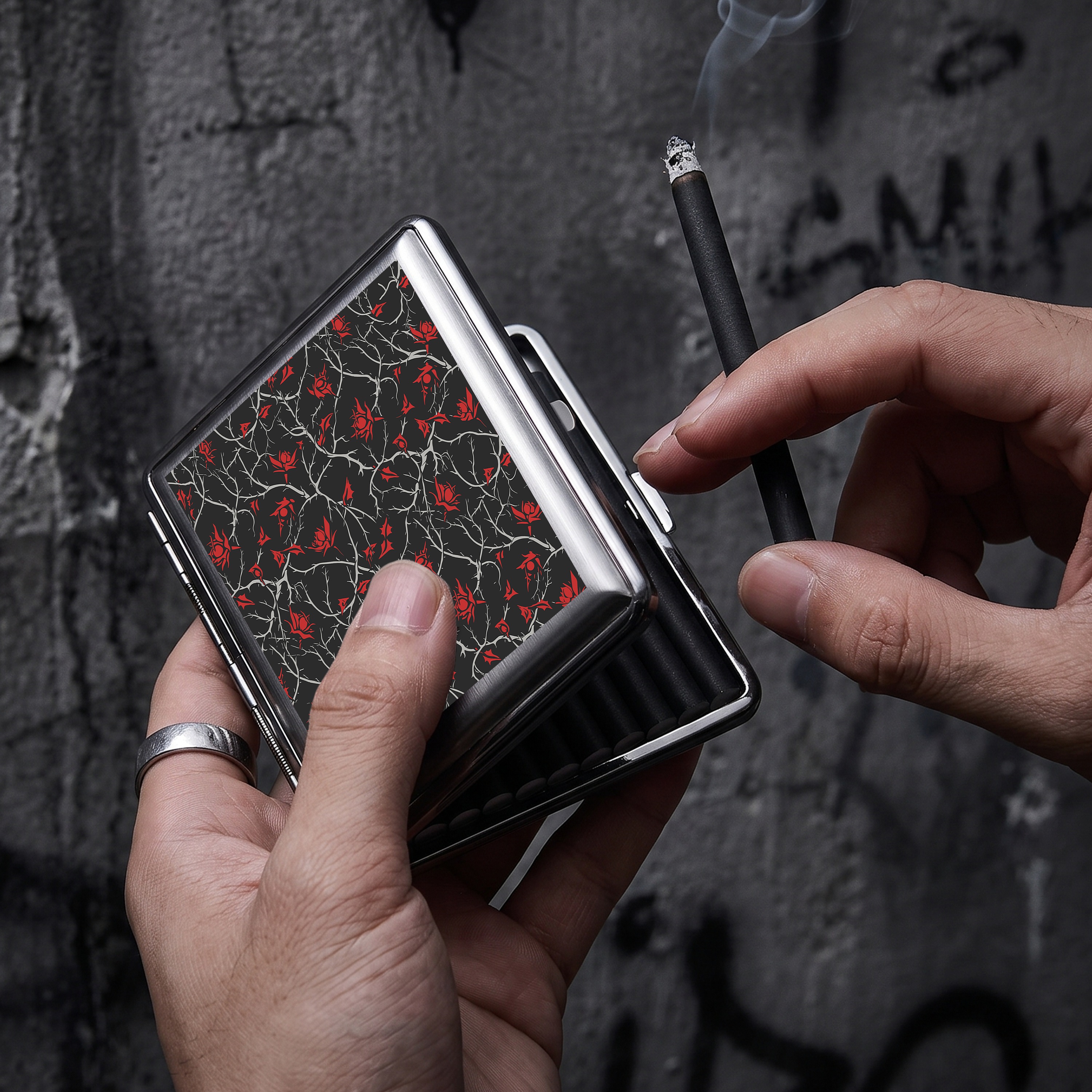 Thorns & Roses Compressed Cigarette Box