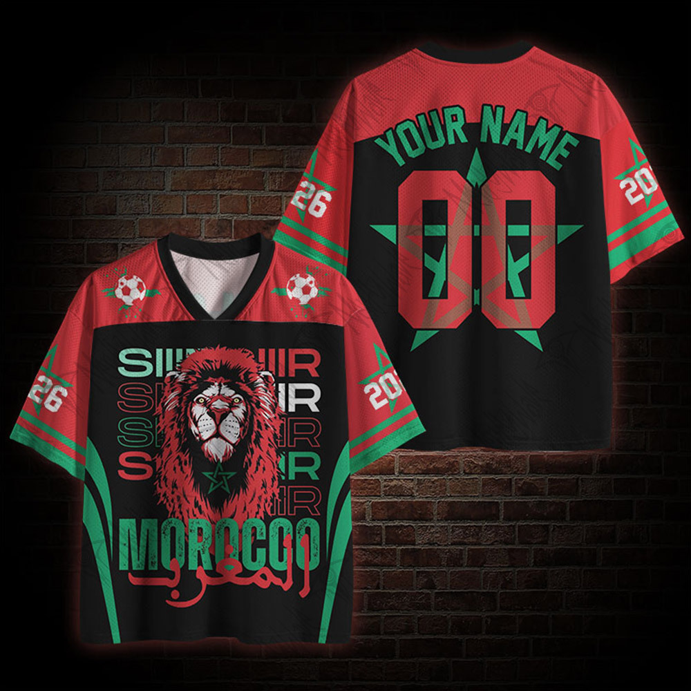 Personalized Morocco Atlas Lion Mesh Jersey