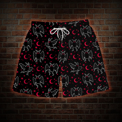 Mothman Night Mens Swim Trunks