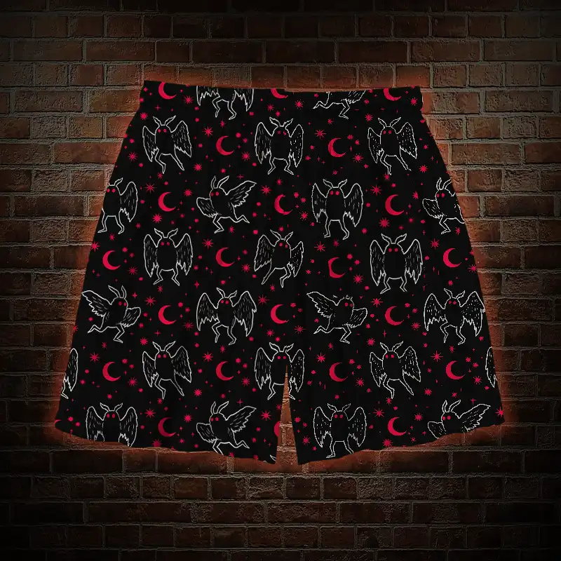 Mothman Night Mens Swim Trunks