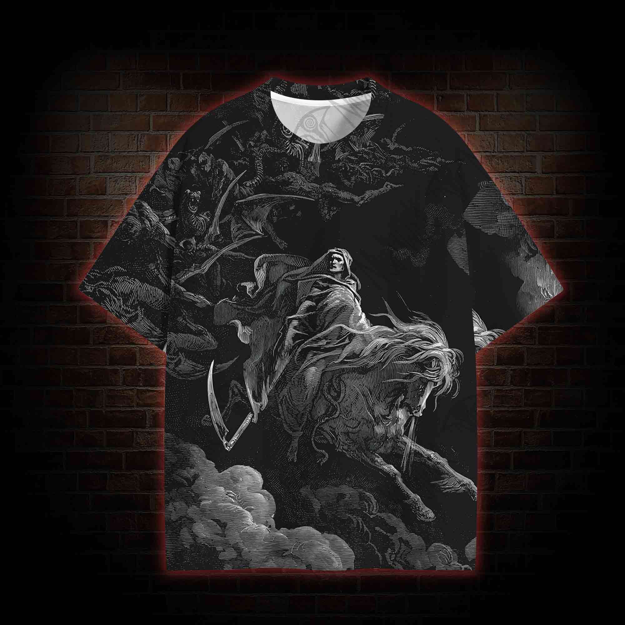 Death on the Pale Horse All Over Print T-shirt