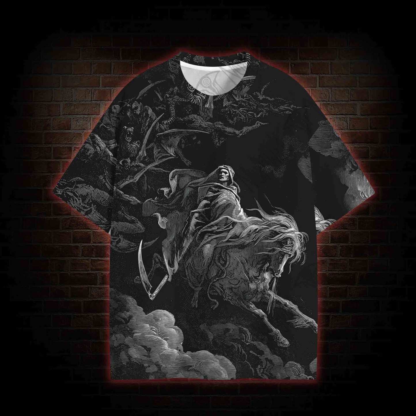 Death on the Pale Horse All Over Print T-shirt