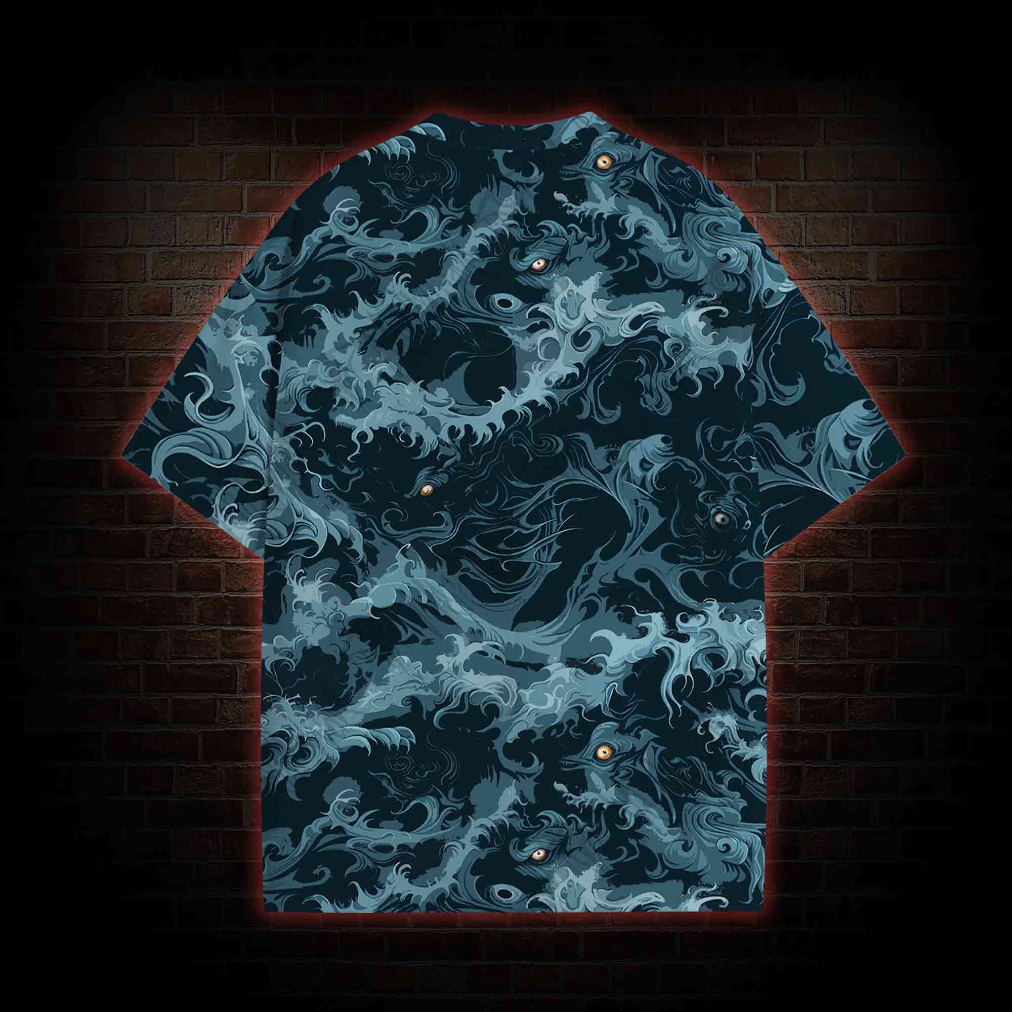 Wave All Over Print T-shirt
