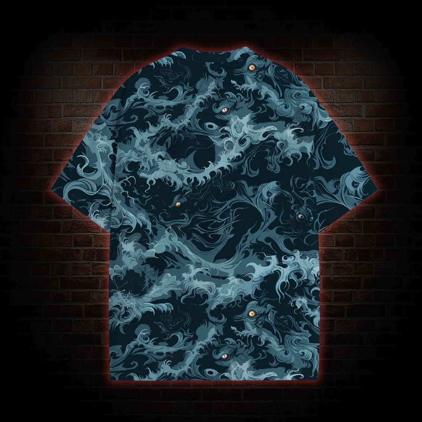 Wave All Over Print T-shirt