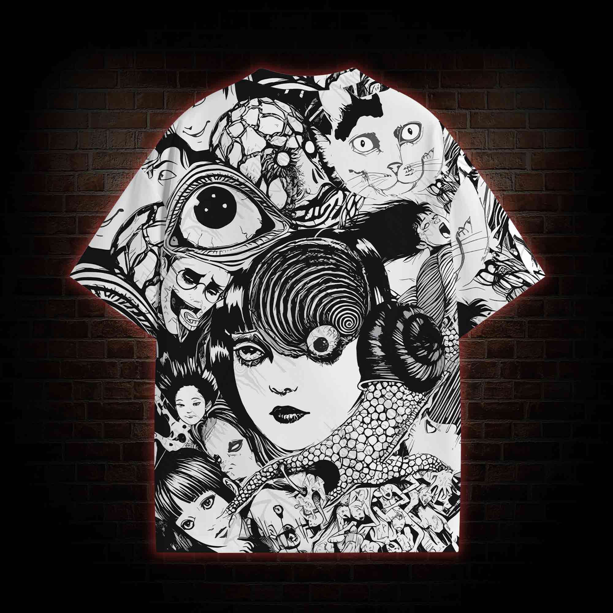 Sprial Horror All Over Print T-shirt