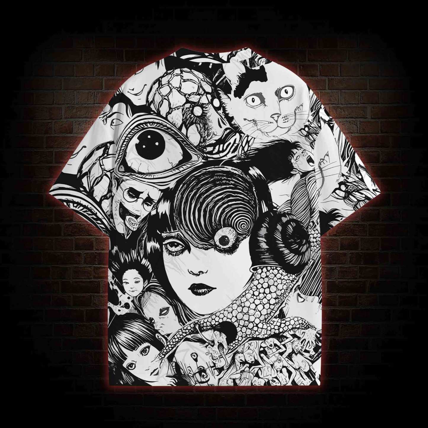 Sprial Horror All Over Print T-shirt