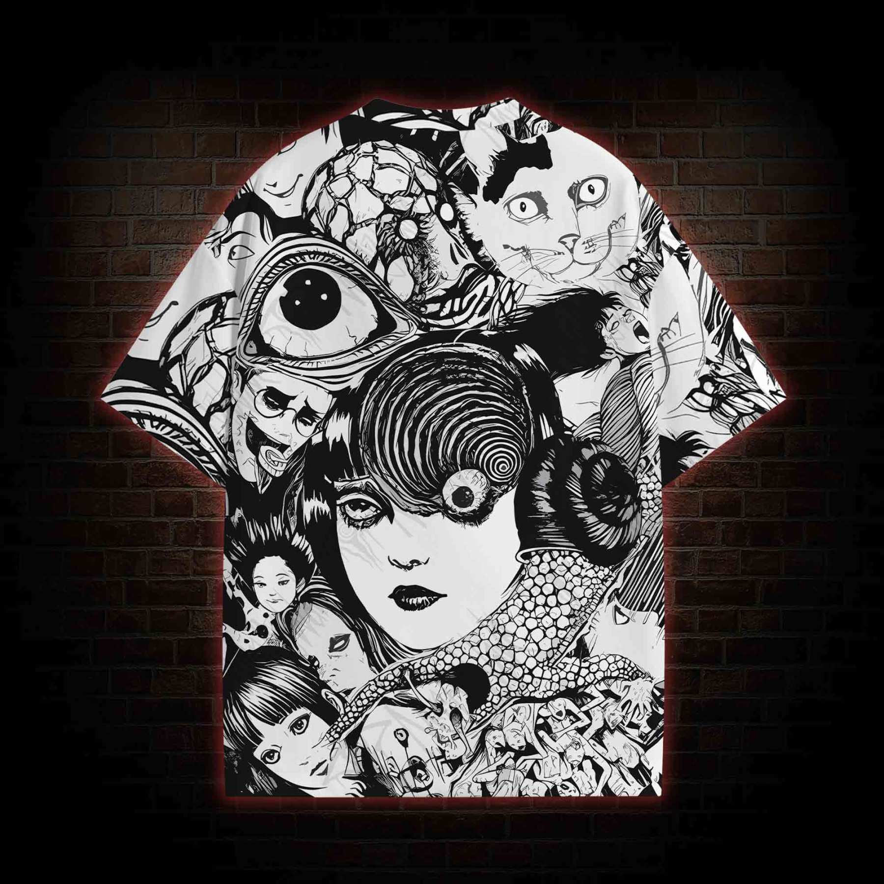 Sprial Horror All Over Print T-shirt