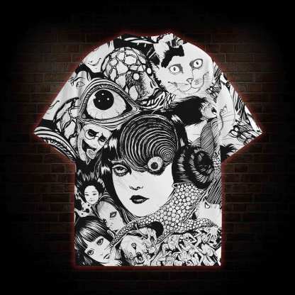 Sprial Horror All Over Print T-shirt
