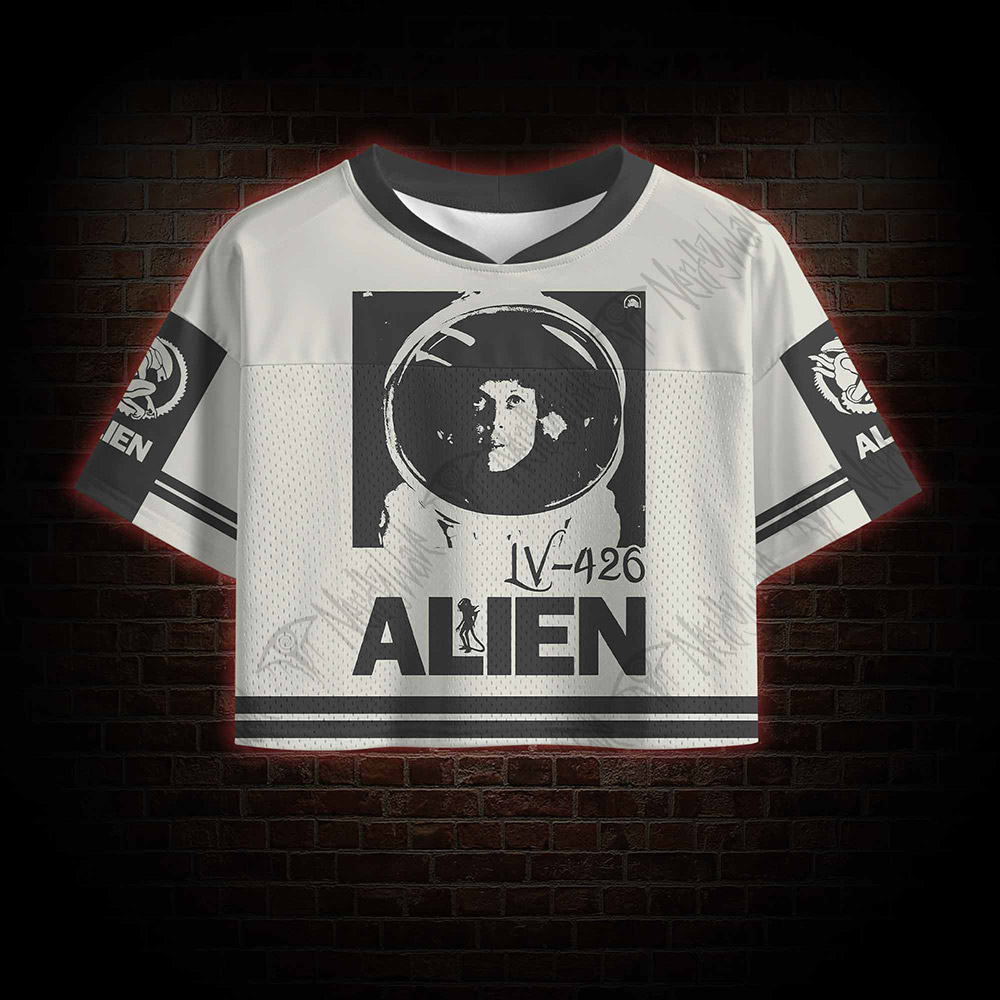 Retro Alien Crop Sports Jersey