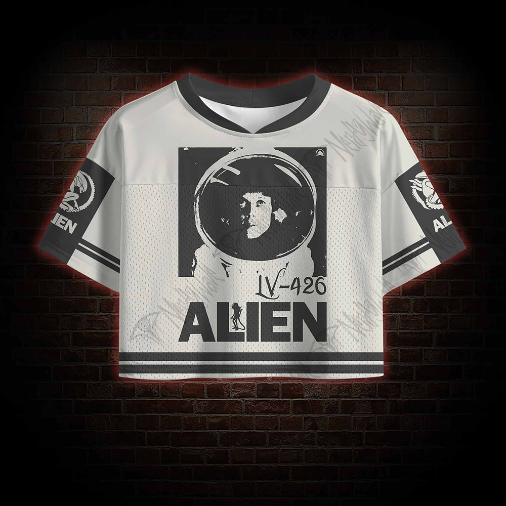 Retro Alien Crop Sports Jersey